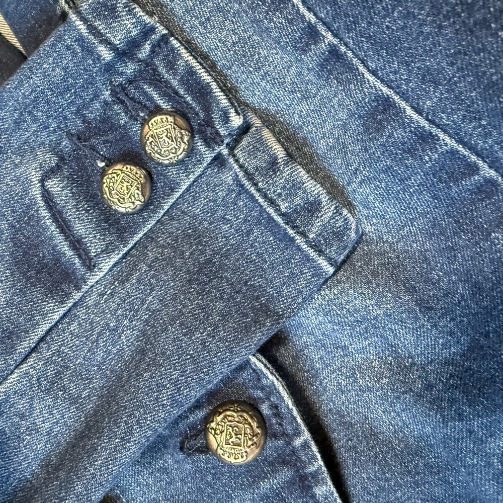 INC International Concepts Blue Denim Blazer - Picture 4 of 5
